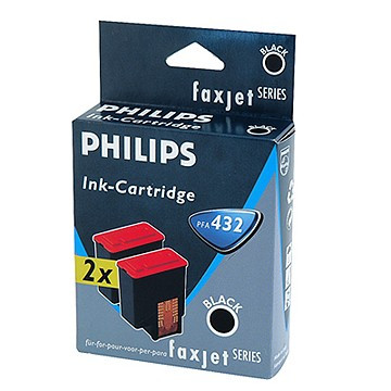Philips PFA432 black ink cartridge 2-pack (original) PFA-432 032925 - 1