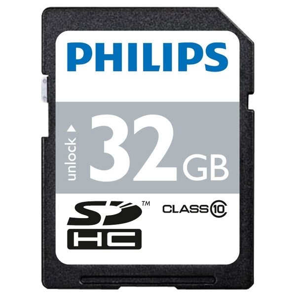 Philips SDHC memory card Class 10 / 32GB FM032SD45B FM32SD45B/00 098113 - 1