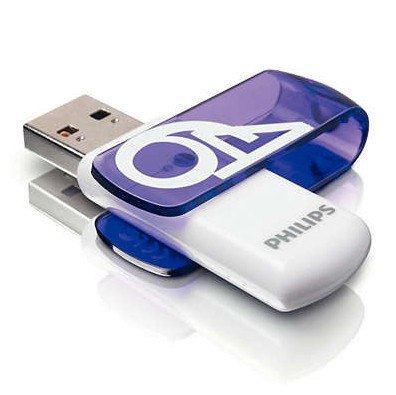 Philips USB 2.0 flash drive | 64GB | vivid FM64FD05B/00 FM64FD05B/10 098142 - 1