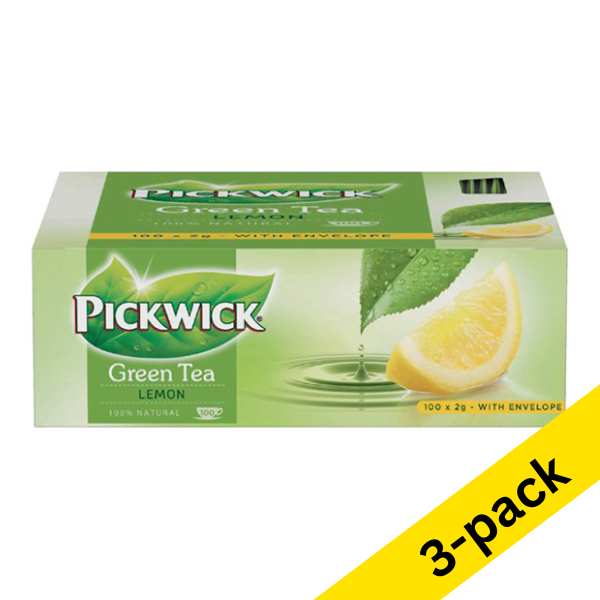 Pickwick Lemon green tea (3 x 100-pack)  404296 - 1