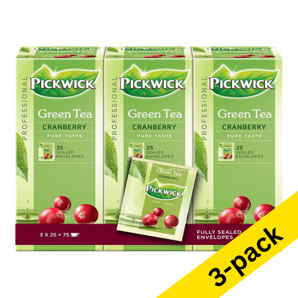 Pickwick Professional Cranberry Green tea (9 x 25-pack)  404331 - 1