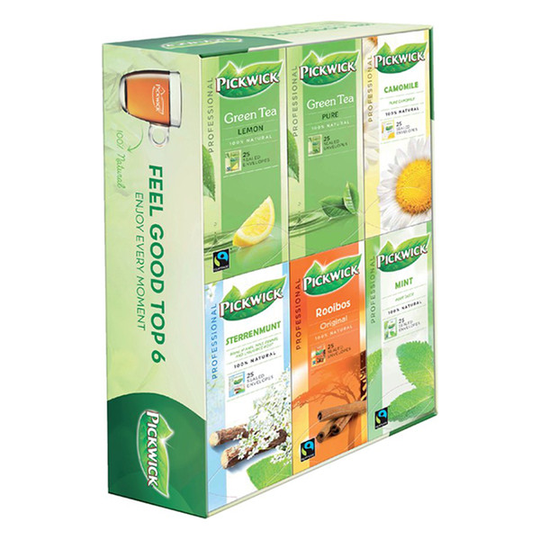 Pickwick Professional Feel Good Top 6 tea selection (150-pack)  421005 - 1