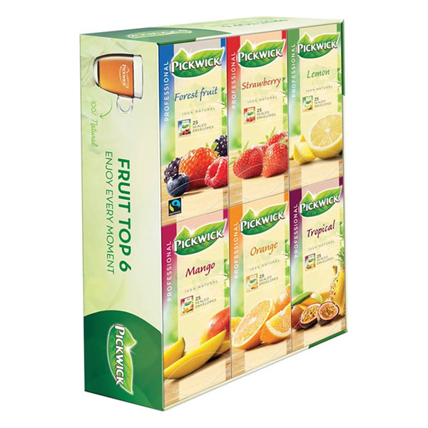 Pickwick Professional Fruit Top 6 tea selection (150-pack)  421006 - 1
