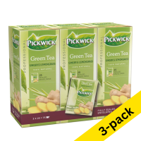 Pickwick Professional Ginger & Lemongrass Green tea (3 x 25-pack) 404332
