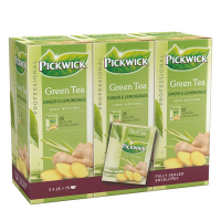 Pickwick Professional Ginger & Lemongrass Green tea (3 x 25-pack)  421030