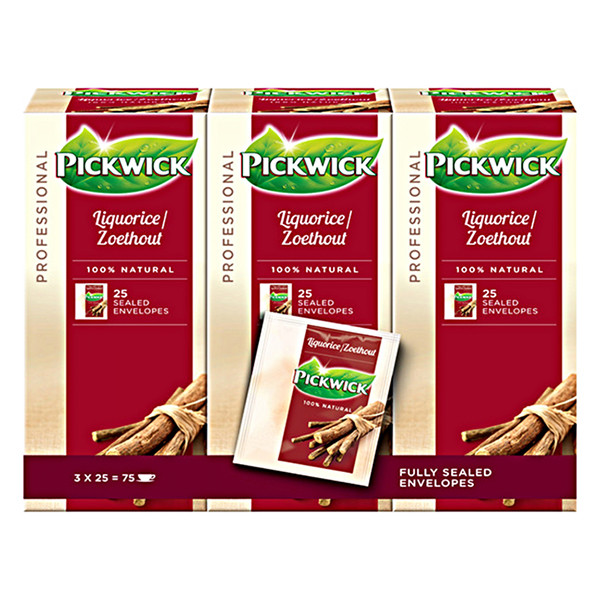 Pickwick Professional Liquorice tea (3 x 25-pack)  421018 - 1