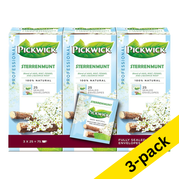 Pickwick Professional Star Mint tea (9 x 25-pack)  404312 - 1