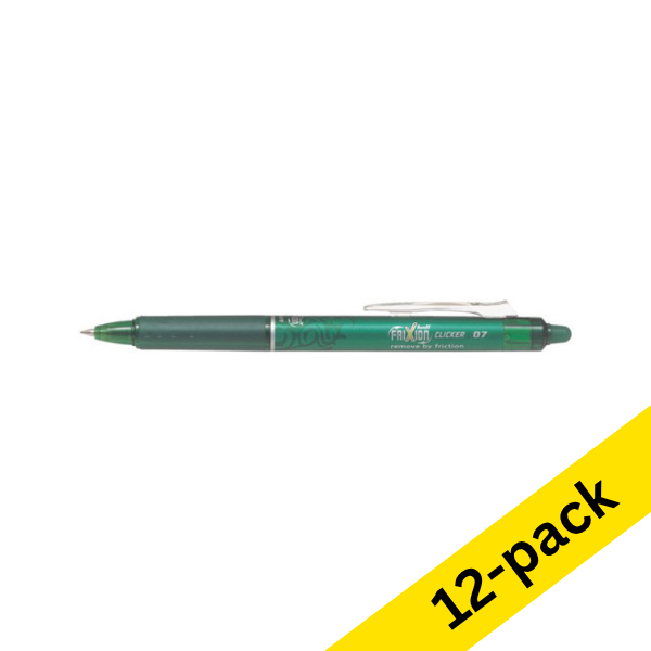 Ballpoint pen | erasable | green | Pilot Frixion Clicker | 12-pack 240061 - 1