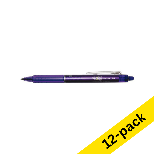 Ballpoint pen | erasable | violet | Pilot Frixion Clicker | 12-pack 240066 - 1