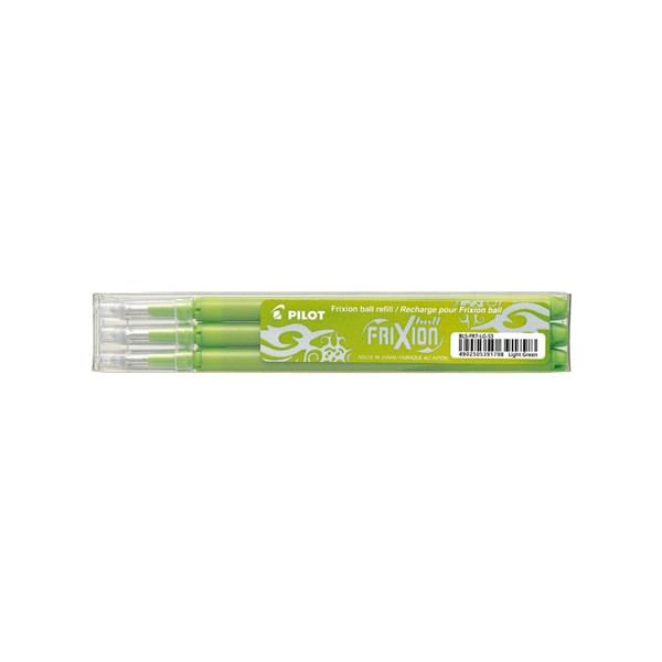 Ballpoint pen refill | erasable | light green | Pilot Frixion | 3-pack 405043 - 1