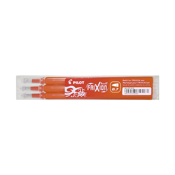 Ballpoint pen refill | erasable | orange | Pilot Frixion | 3-pack 405021 - 1