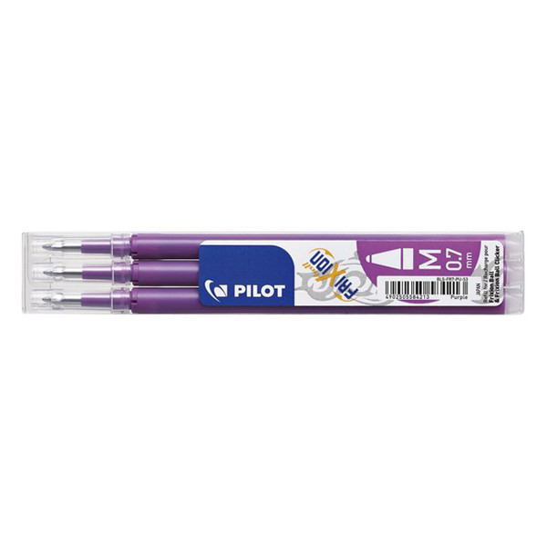 Ballpoint pen refill | erasable | purple | Pilot Frixion | 3-pack 405504 - 1