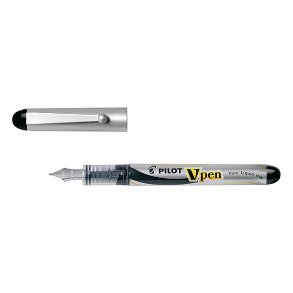 Fountain pen | fine silver (black ink) | Pilot V-Pen 405498 - 1