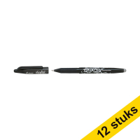 Pilot Frixion black ballpoint pen (12-pack) 240076