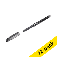 Rollerball pen | erasable | black | Pilot Frixion Point | 12-pack 240093