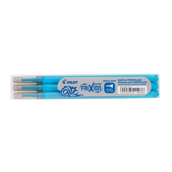 Rollerball pen refill | turquoise | Pilot Frixion Point | 3-pack 405041 - 1