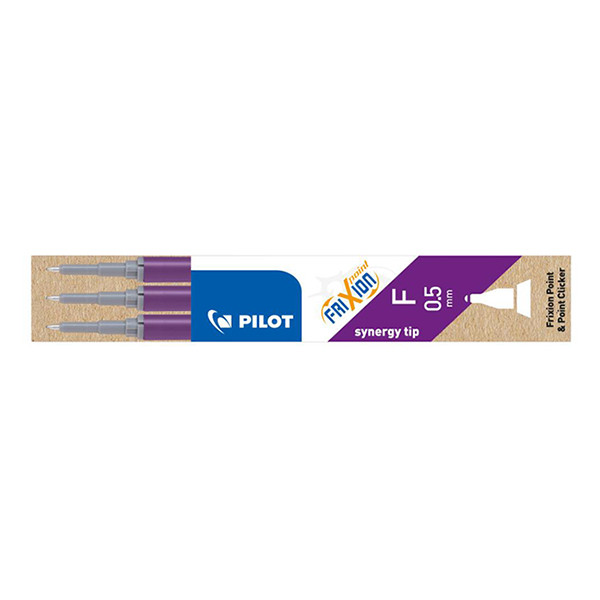 Rollerball pen refill | violet | Pilot Frixion Point | 3-pack 405040 - 1