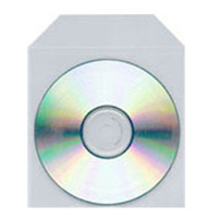 Plastic CD/DVD sleeves, pack of 100  050550