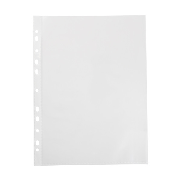 Plastic punched pocket A4, 11-hole | 90 micron | 123ink | 100-pack 302409 - 1