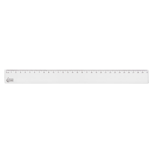 Plastic ruler (30cm) | 123ink 301055 - 1