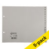 Plastic tabs A-Z (20 grey landscape tabs) | A5, 2-hole | 123ink | 5-pack 301892 - 1