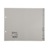 Plastic tabs A-Z (20 grey landscape tabs) | A5, 2-hole | 123ink 301542 - 1