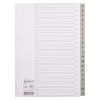 Plastic tabs A-Z (20 white/grey tabs) | A4, 23-hole | 123ink