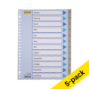 Plastic tabs Jan-Dec (12 grey/coloured tabs) | A4, 23-hole | 123ink | 5-pack 301710 - 1