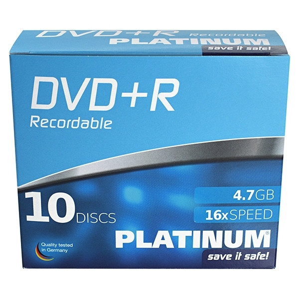 Platinum DVD + R 10 pieces in slimline cases 102566 090303 - 1