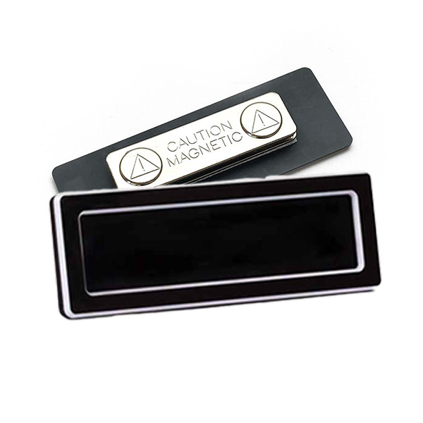 Posta chalkboard name badge with magnet, 75mm x 25mm (10-pack) 908001 400748 - 1