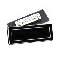 Posta chalkboard name badge with magnet, 75mm x 25mm (10-pack) 908001 400748