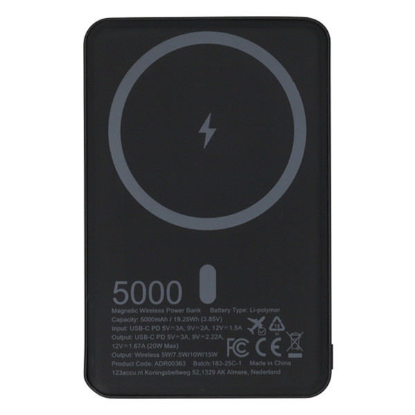 Powerbank 5,000 mAh | 123ink Wireless ADR00363 - 5