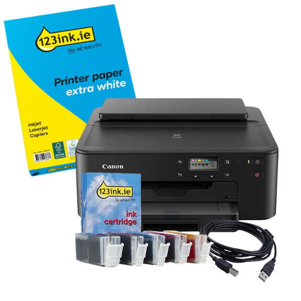 Printer bundle: Canon Pixma TS705a + Canon PGI-580 ink cartridge 5-pack (123ink version) 847330 - 1