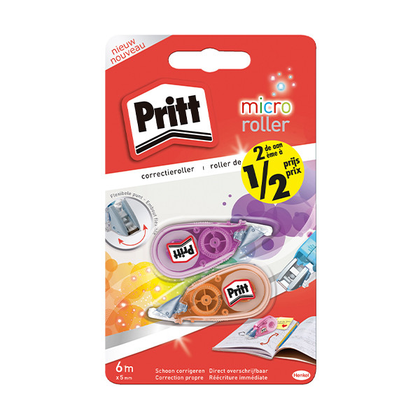 Correction roller 5mm x 6m | Pritt Micro Flex | 2-pack 201516 - 1