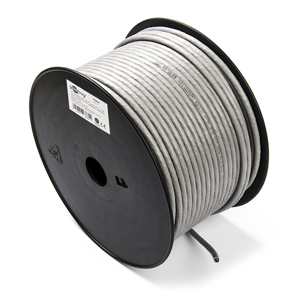 Network cable (100m) | Cat6 U/UTP | flexible core | ProCable grey K010606009 - 1