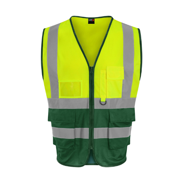 Pro RTX Executive fluorescent yellow/paramedic green hi-vis waistcoat 2XL IE000360 - 1