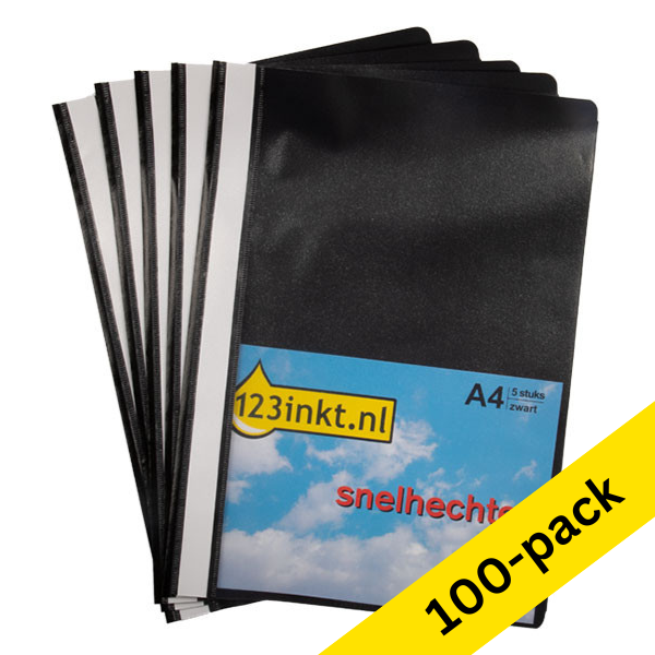 Project folder A4 | black | 123ink | 100-pack 302852 - 1