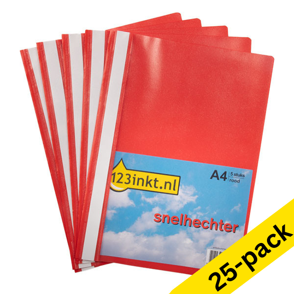 Project folder A4 | red | 123ink | 25-pack 300547 - 1