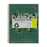 Notepad spiral A4+ | Metallic green | Pukka Pad Recycled Jotta | 55 sheets 200452
