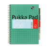 Notepad spiral A4 | Metallic green | Pukka Pad | 100 sheets 200446 - 1