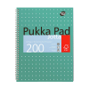 Notepad spiral A4 | Metallic green | Pukka Pad Jotta | 100 sheets 200442 - 1