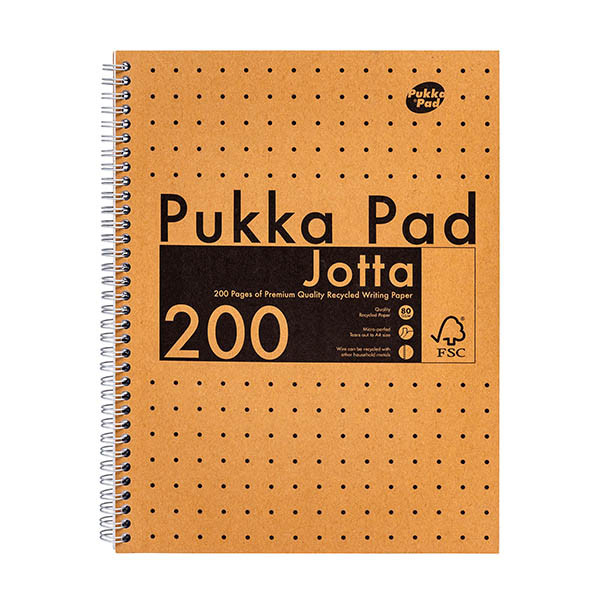 Notepad spiral A4 | brown | Pukka Pad Craft Jotta | 100 sheets 200456 - 1