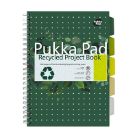 Notepad spiral A4 | green | Pukka Pad recycled | 100 sheets 200455
