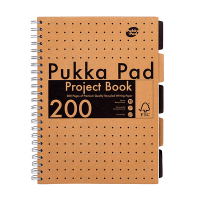 Notepad spiral project book A4 | Metallic green | Pukka Pad Craft | 100 sheets 200457