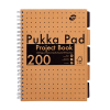 Notepad spiral project book A4 | Metallic green | Pukka Pad Craft | 100 sheets 200457 - 1