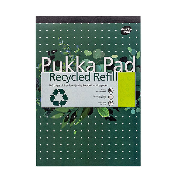 Pukka Pad A4 lined recycled writing pad, 50 sheets 200451 - 1