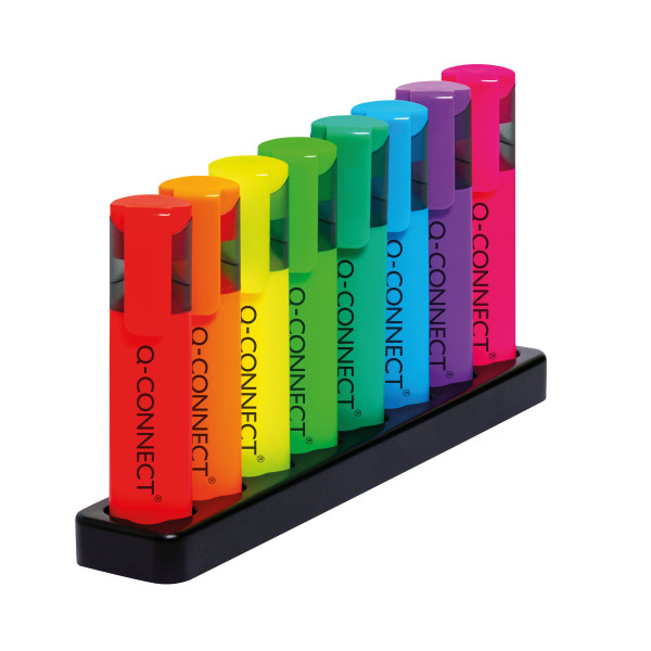 >Highlighters | assorted colours | Q-Connect | 8-pack IE000510 - 1