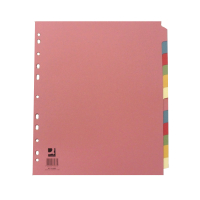 | Cardboard tabs (12 coloured tabs) | A4, 11-hole | Q-Connect KF76983 IE000594