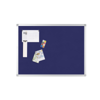 | Felt notice board | Q-Connect KF01077 | blue aluminum | 120 x 90cm IE000835