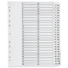 Q-Connect 05501/CS551-50 white A4 cardboard tabs with indexes 1-50 (11 holes)